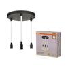 LEDVANCE závěsné svítidlo Decor Glow Pendant Plate 3xE27 28 W 220-240 V černé