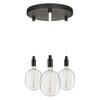LEDVANCE závěsné svítidlo Decor Glow Pendant Plate 3xE27 28 W 220-240 V černé
