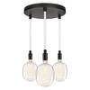 LEDVANCE závěsné svítidlo Decor Glow Pendant Plate 3xE27 28 W 220-240 V černé