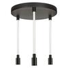 LEDVANCE závěsné svítidlo Decor Glow Pendant Plate 3xE27 28 W 220-240 V černé