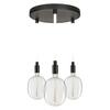 LEDVANCE závěsné svítidlo Decor Glow Pendant Plate 3xE27 28 W 220-240 V černé