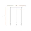 LEDVANCE závěsné svítidlo Decor Glow Pendant Linear 3xE27 28 W 220-240 V