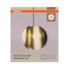 LEDVANCE závěsné svítidlo Decor Folded Globe E27 220-240 V zlaté