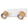 LEDVANCE svítidlo Half Wood Line 2xGU10 220-240 V bílé/dřevo nastavitelné