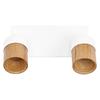 LEDVANCE svítidlo Half Wood Line 2xGU10 220-240 V bílé/dřevo nastavitelné