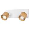 LEDVANCE svítidlo Half Wood Line 2xGU10 220-240 V bílé/dřevo nastavitelné