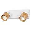 LEDVANCE svítidlo Half Wood Line 2xGU10 220-240 V bílé/dřevo nastavitelné