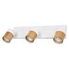 LEDVANCE stropní bodové svítidlo Half Wood Line 3xGU10 220-240 V bílé/dřevo nastavitelné