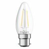 LEDVANCE LED CLASSIC B 25 P 2.5W 827 FIL CL B22D 4099854069376