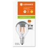 LEDVANCE LED CLASSIC P 31 MIR S P 4W 827 FIL SIL E14 4099854070037