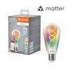 LEDVANCE SMART+ MATTER RGB Filament Edison 40 4.8W 827-865 Multicolor E27 4099854195006