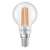 LEDVANCE LED Classic P 60 Filament třída A S 3.8W 827 čirá E14 4099854255397