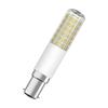 LEDVANCE LED žárovka T Slim 8 W 220-240 V B15d 2700 K stmívatelná čirá