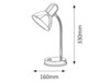 Rabalux stolní lampa Clark E27 1x MAX 40W chromová 4255