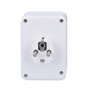 Solight rozbočka, 1x 16A + 2x 2,5A, 2xUSB A+C, bílá, vypínač P109C