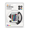 Solight LED světelný pás, RGB, 3m, sada s 12V adaptérem a dálk. ovladačem, 7,2W/m, IP20 WM55