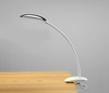 Solight LED stmívatelná lampička 2v1, podstavec i klip, 5W 4000K, 3 barevné kryty WO42