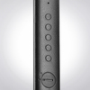 Solight LED stolní lampička s displejem, 9W, volba teploty světla, kůže, černá WO45-B