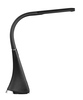 Solight LED stolní lampička s displayem, 6W, 4100K, kůže, černá WO46-B