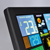 Solight meteostanice, extra velký barevný LCD, teplota, vlhkost, tlak, RCC, USb nabíjení, černá TE81
