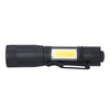 Solight LED kovová svítilna, 150 +60lm, 3W + COB, AA, černá WL115