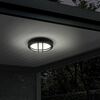Solight LED venkovní osvětlení kulaté s mřížkou, 20W, 1500lm, 4000K, IP65, 23cm, černá WO754