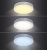 Solight LED mini panel CCT, přisazený, 18W, 1530lm, 3000K, 4000K, 6000K, kulatý WD172