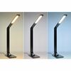 Solight LED stolní lampička stmívatelná, 8W,  display, změna chromatičnosti, hliník, černá WO59-B