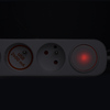 Solight prodlužovací přívod 3 zásuvky, s USB A+C nabíječka 12W, 2m, 3 x 1mm2, bílý, vypínač PP111USBC