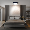 Solight LED mini panel CCT, přisazený, 18W, 1530lm, 3000K, 4000K, 6000K, čtvercový, černá barva WD173-B
