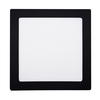 Solight LED mini panel CCT, přisazený, 18W, 1530lm, 3000K, 4000K, 6000K, čtvercový, černá barva WD173-B