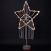 Solight LED vánoční hvězda stolní, pletená, 35x LED, 2x AAA 1V268