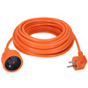Solight 1z prodlužovací přívod - spojka, 15m, 3 x 1,5mm2, oranžová PS12O