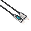 Solight USB-C kabel s displejem, USB-C konektor - USB-C konektor, 100W, 2m SSC1802
