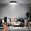 Solight LED osvětlení s dálkový ovladačem LECCE, 36W, 2300lm, 30cm, změna chromatičnosti, stmívatelné, černá WO798-1-B