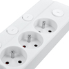 Solight prodlužovací přívod 6 zásuvek, 2m, 3 x 1mm2, bílý, 6+1 vypínač PP160