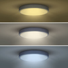 Solight LED osvětlení s dálkovým ovladačem Grey , 48W, 3360lm, 38cm, změna chromatičnosti, stmívatelné WO8001