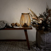 Solight bambusová lucerna s LED žárovkou, teplá bílá, 2x AA, 20cm WO3106