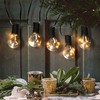 Solight venkovní řetěz s dekorativním LED žárovkami, 10x micro LED žárovka, 3m, 3xAA 1V270
