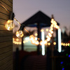 Solight venkovní řetěz s dekorativním LED žárovkami, 10x micro LED žárovka, 3m, 3xAA 1V270