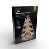 Solight LED dřevěný vánoční stromek s dekoracemi, 23x LED, přírodní barva, 64cm, 2x AA 1V282