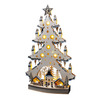 Solight LED dřevěný vánoční stromek s dekoracemi, 23x LED, přírodní barva, 64cm, 2x AA 1V282