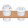 Solight bezdrátová 15W + USB A+C 20W PD výsuvná nabíječka, bílá DC64W-PD20