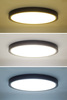 Solight LED osvětlení s dálkovým ovladačem Estela Black, 36W, 2700lm, 30cm, změna chromatičnosti, stmívatelné WO8018