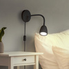 Solight LED nástěnná lampička, stmívatelná, 4W, 280lm, 3000K, černá WO54-B