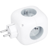 Solight rozbočka kostka, 3x 16A + USB A+C, bílá, vypínač P110C