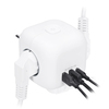 Solight rozbočka kostka, 3x 16A + USB A+C, bílá, vypínač P110C