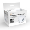 Solight rozbočka kostka, 3x 16A + USB A+C, bílá, vypínač P110C