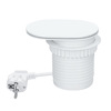 Solight 1z + USB A+C 20W PD vestavná zásuvka s posuvným víčkem, 2m, matná bílá PP124CW-PD20