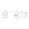 Solight 1z + USB A+C 20W PD vestavná zásuvka s posuvným víčkem, 2m, matná bílá PP124CW-PD20